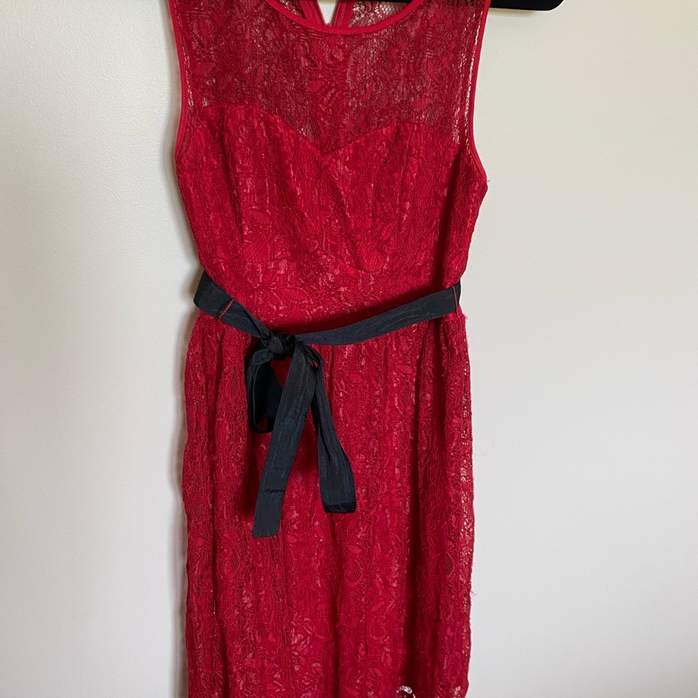 Red Lace dress
